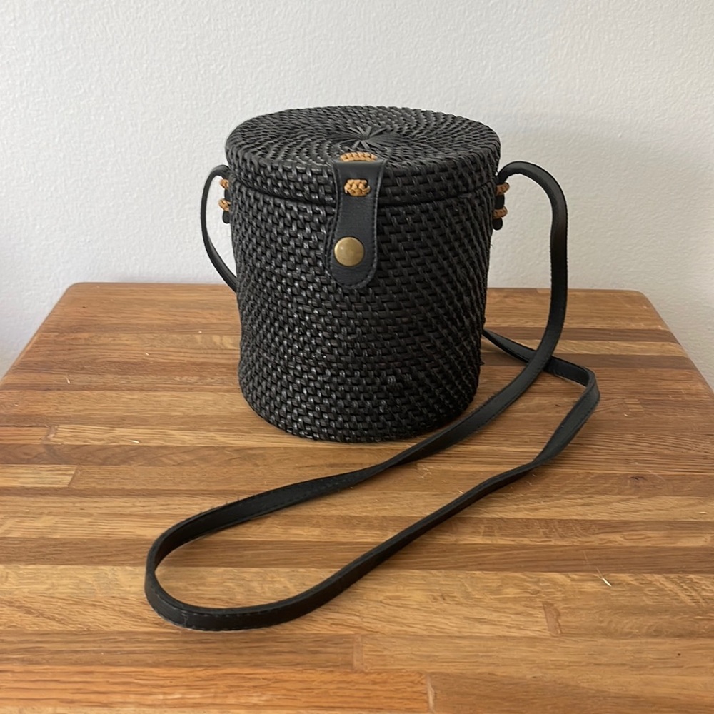 Black Woven Purse